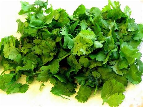 Cilantro contains vitamins A, B and C that are beneficial for male potency. 